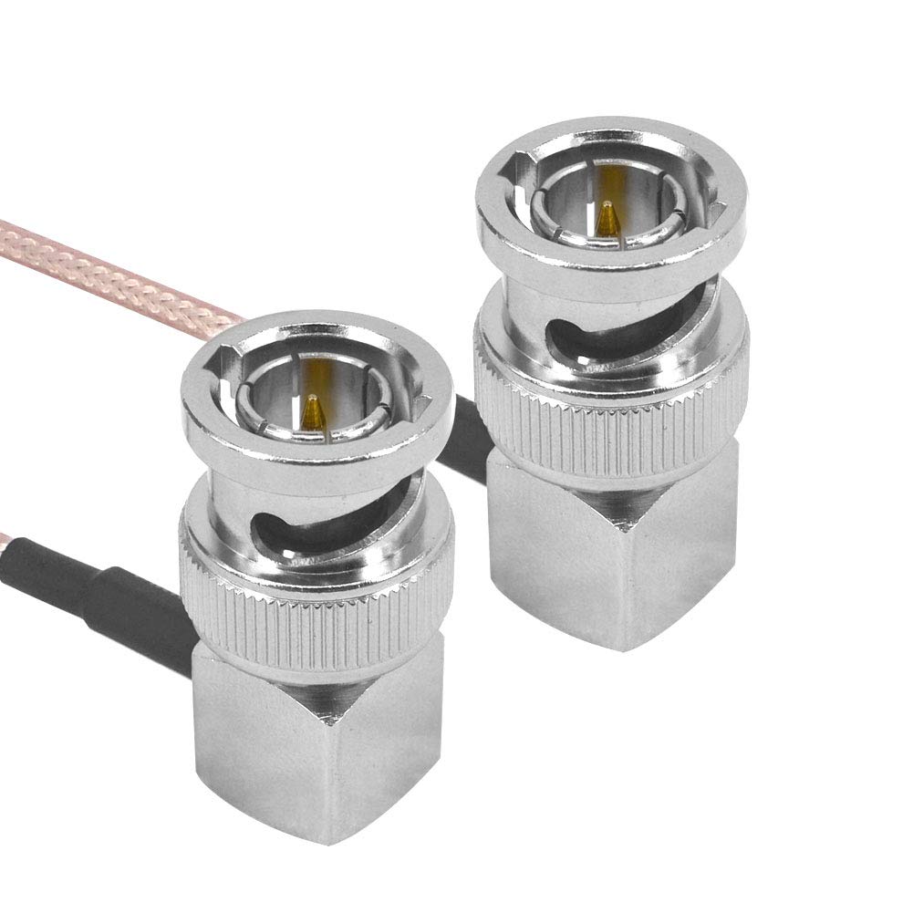 Amazon | BNCケーブル BNC オス 直角 から L型 オス 75Ω RG179 100CM